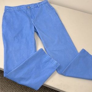 Vineyard Vines Slim Fit Breaker pant 100% cotton in Newport Blue size 33 waist